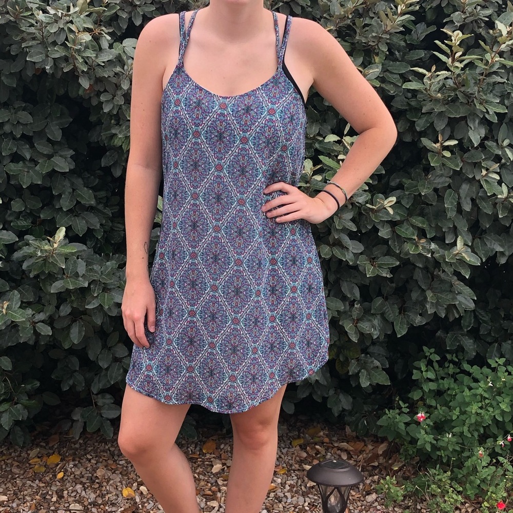 Patterned Sleeveless Dress